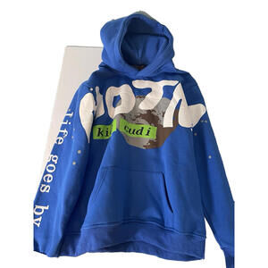 KID CUDI X CPFM MAN ON THE MOON II HOODIE SWEATSHIRT XL BLUE MOTM PULLOVER NWOT